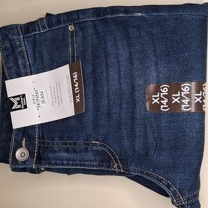 Members Mark Girls Skinny Jean Mid Rise Stretch Denim XL (14/16)